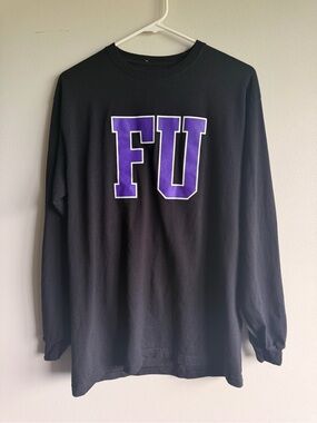 FU - Furman UniversityChampion Long-Sleeve Tee with Varsity Letters